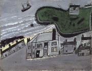 Alfred Wallis The Hold House Port Mear Square Island port Mear Beach oil painting